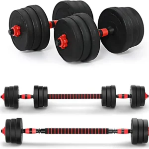 Tucker 3 In 1 Convertible & Barbell Home Gym Set Kit For Home Workout Fitness Adjustable Dumbbell  (10 kg) (FK)