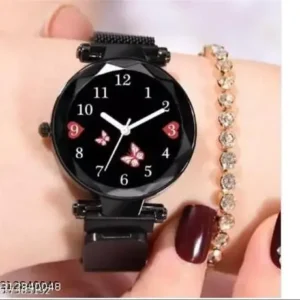 Butterfly Magnetic strap Analog watch for Ladies and Girls
