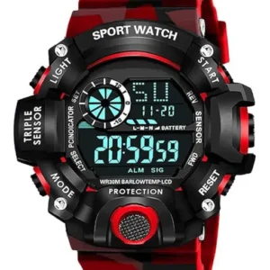G Shock Full Red For Kid Watches & New Watch For Boys & Girls Army Scrap Designer Collection