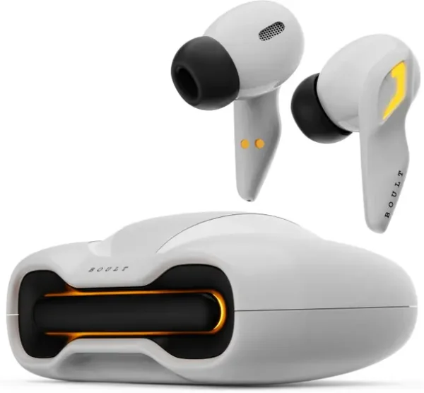Boult Astra with Quad Mic ENC, 48Hrs Battery, Low Latency Gaming, Made in India, 5.3v Bluetooth  (White Opal, True Wireless)