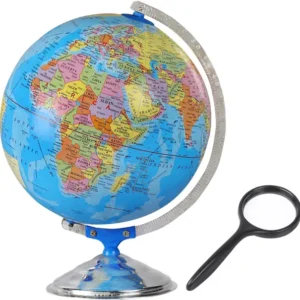Globate 12 INCH DIAMETER DESK AND TABLE TOP POLITICAL World Globe  (LARGE BLUE) (FK)
