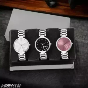 Premium Luxury Analog Girl's Watch (COMBO PACK OF 3)