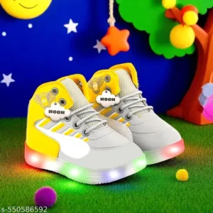 Soft & able LED Shoes for Kids | Size - 6 | Light-Up Joota for Bacche | Stylish & Trendy | 1-10 Saal Yellow