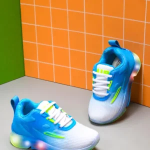 Kids Light Up Shoes, LED Soles, Hook and Loop Closure,Daily Wear Fashion Shoe,Exclusive for kids With SpiderMan Design