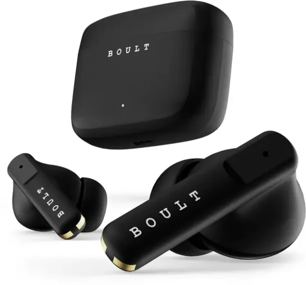 Boult Z60 with 60Hr Battery, Quad Mic ENC, 50ms Ultra Low Latency, Made In India, 5.3 Bluetooth  (Raven Black, True Wireless)