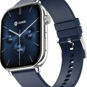 Noise Icon 4 with Stunning 1.96'' AMOLED Display, Metallic Finish, BT Calling Smartwatch  (Space Blue Strap, Regular) (FK)