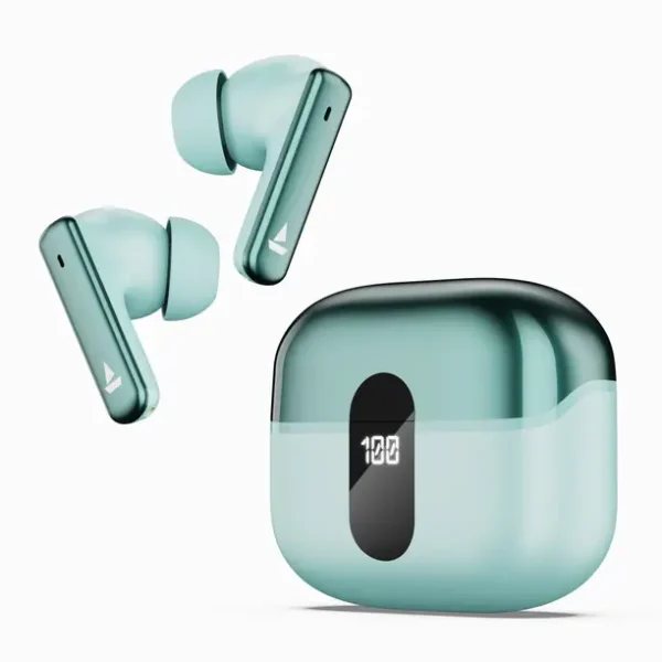 boAt Airdopes 181 Pro w/ 100 HRS Playback, 4 Mics ENx Technology & ASAP Charge Bluetooth  (Frosted Mint, True Wireless) (FK)
