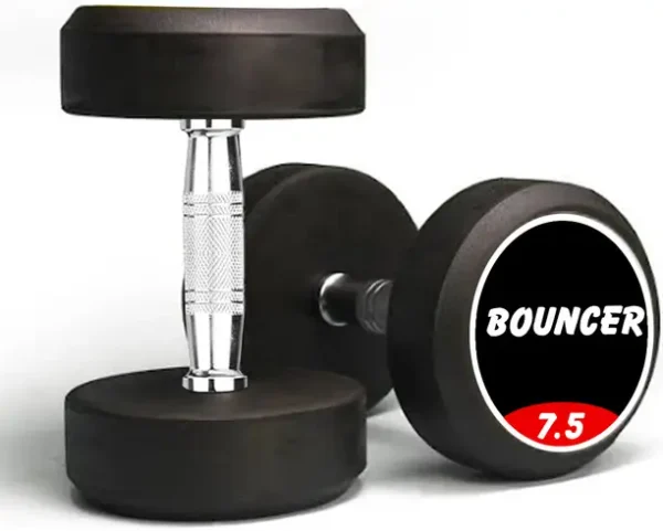 FITRXX Pair of 7.5 Kg Rubber Coated Bouncer Dumbbells Panni hulk series Fixed Weight Dumbbell  (7.5 kg) (FK)