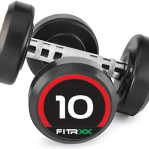 FITRXX Pair of Rubber Coated Bouncer Full Body Workout |Set of 2 Fixed Weight Dumbbell  (10 kg) (FK)