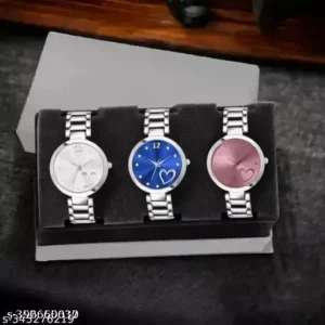 Premium Luxury Analog Girl's Watch (COMBO PACK OF 3)