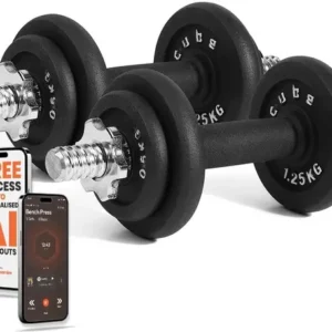 The Cube Powerkit 10Kg Dumbbell Set Adjustable Dumbbell  (10 kg) (FK)