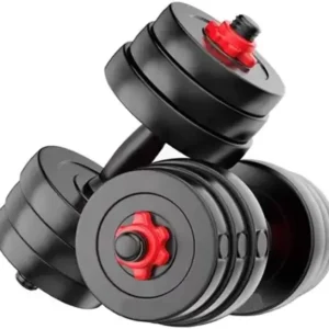 Protoner pvc 8kg with star nut rod Adjustable Dumbbell  (8 kg) (FK)