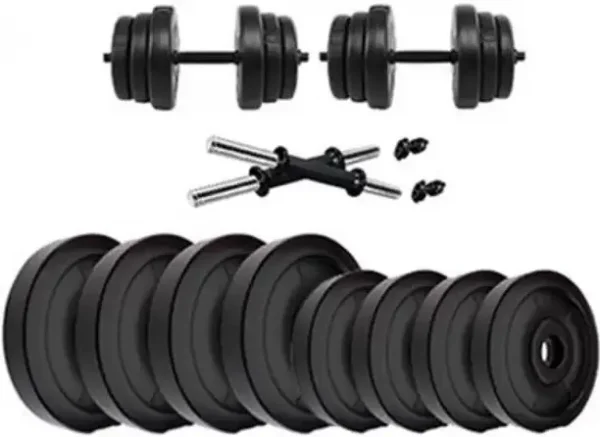 fitwell FITNESS PVC Weight Plates Dumbbell Set Adjustable Dumbbell Adjustable Dumbbell  (18 kg) (FK)