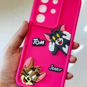 Vivo T4X 5G New Design Tom and Jerry Back Cover Soft Silicone Case Cover Edge Camera Protection Cover