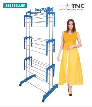 TNC Steel Floor Cloth Dryer Stand 702TNC (3 Tier)