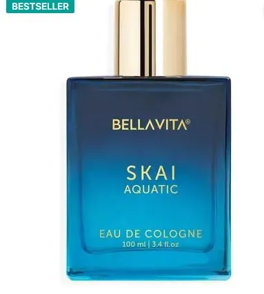 BELLAVITA SKAI AQUATIC Perfume For Men & Women with Musky & Fresh Scent Eau de Cologne - 100 ml (For Men & Women)