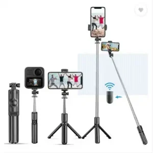 Hold up Bluetooth Extendable Selfie Sticks with Wireless Remote Bluetooth Selfie Stick (Black, Remote Included)