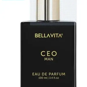BELLAVITA CEO MAN Eau De Parfum,Long Lasting Notes of Tonka,Agarwood & Ambergris Perfume - 100 ml (For Men)